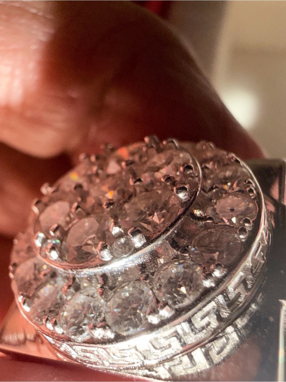 925 silver moissanite ring with 4.00ctw